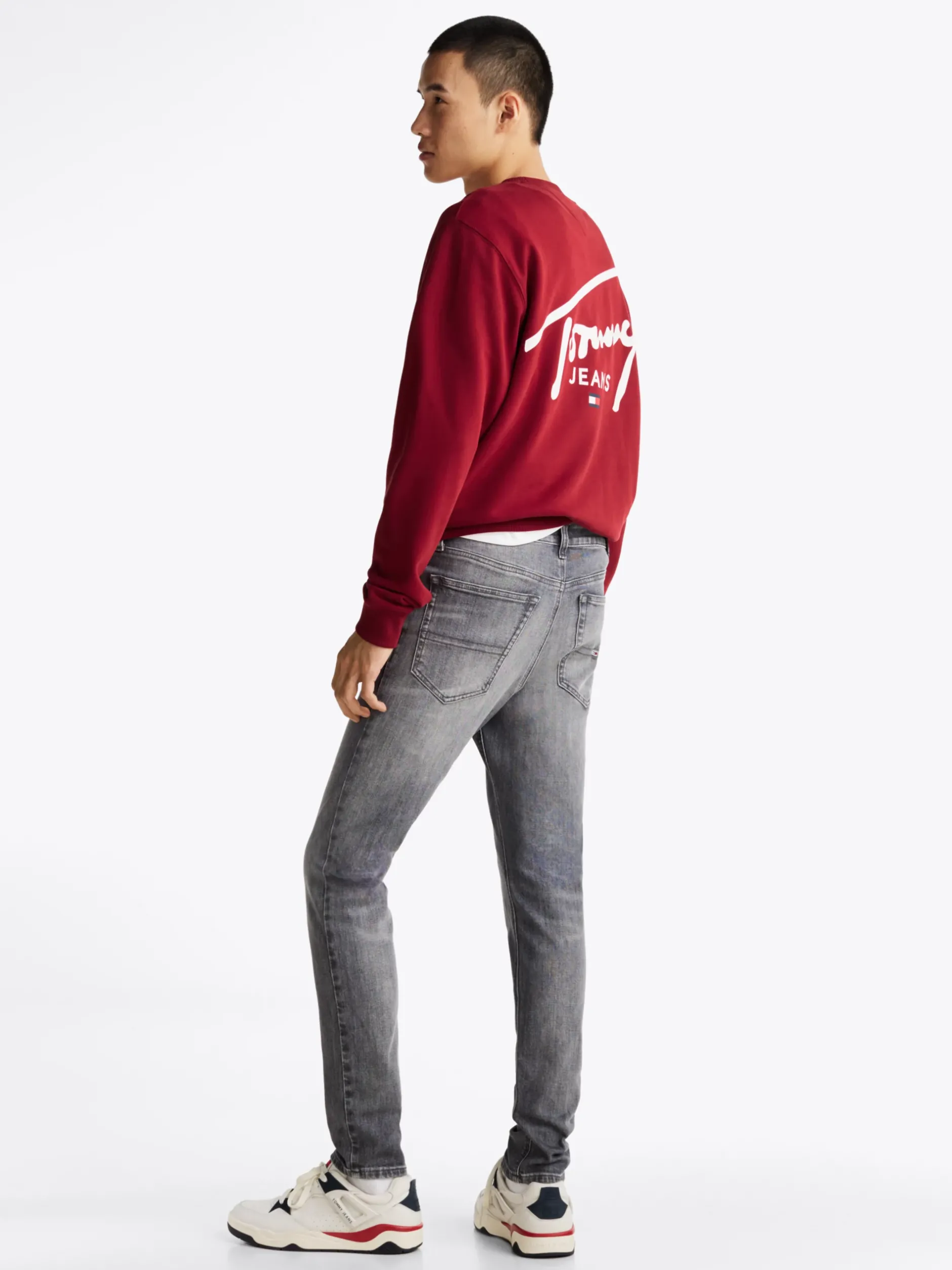 Jeansy*Tommy Hilfiger Obcisłe Jeansy Simon Z Efektem Wyblaknięcia DENIM BLACK