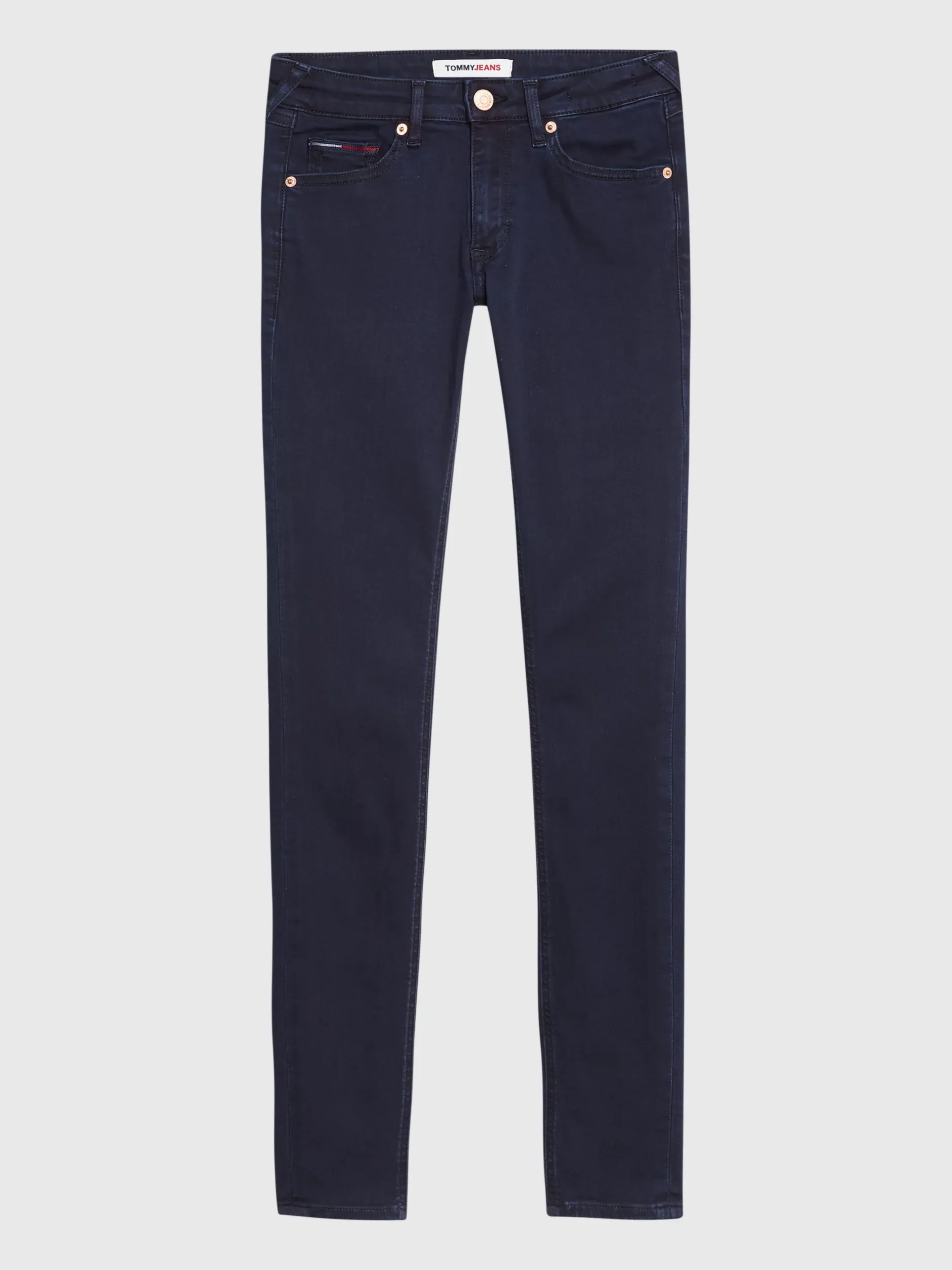 Jeansy*Tommy Hilfiger Obcisłe Jeansy Sophie Z Niskim Stanem AVENUE DARK BLUE STRETCH