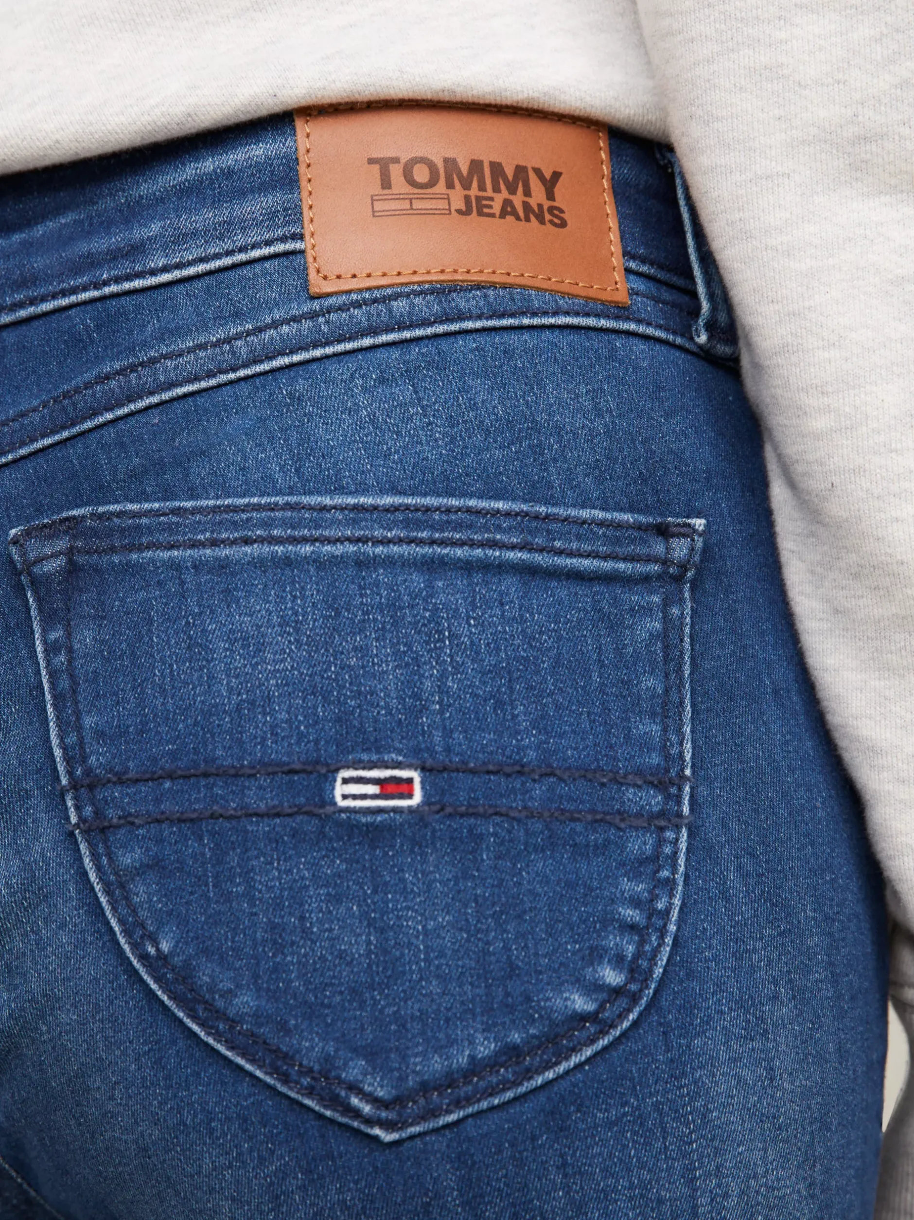 Jeansy*Tommy Hilfiger Obcisłe Jeansy Sophie Z Niskim Stanem NEW NICEVILLE MID BLUE STRETCH