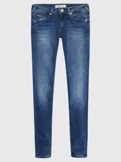 Jeansy*Tommy Hilfiger Obcisłe Jeansy Sophie Z Niskim Stanem NEW NICEVILLE MID BLUE STRETCH
