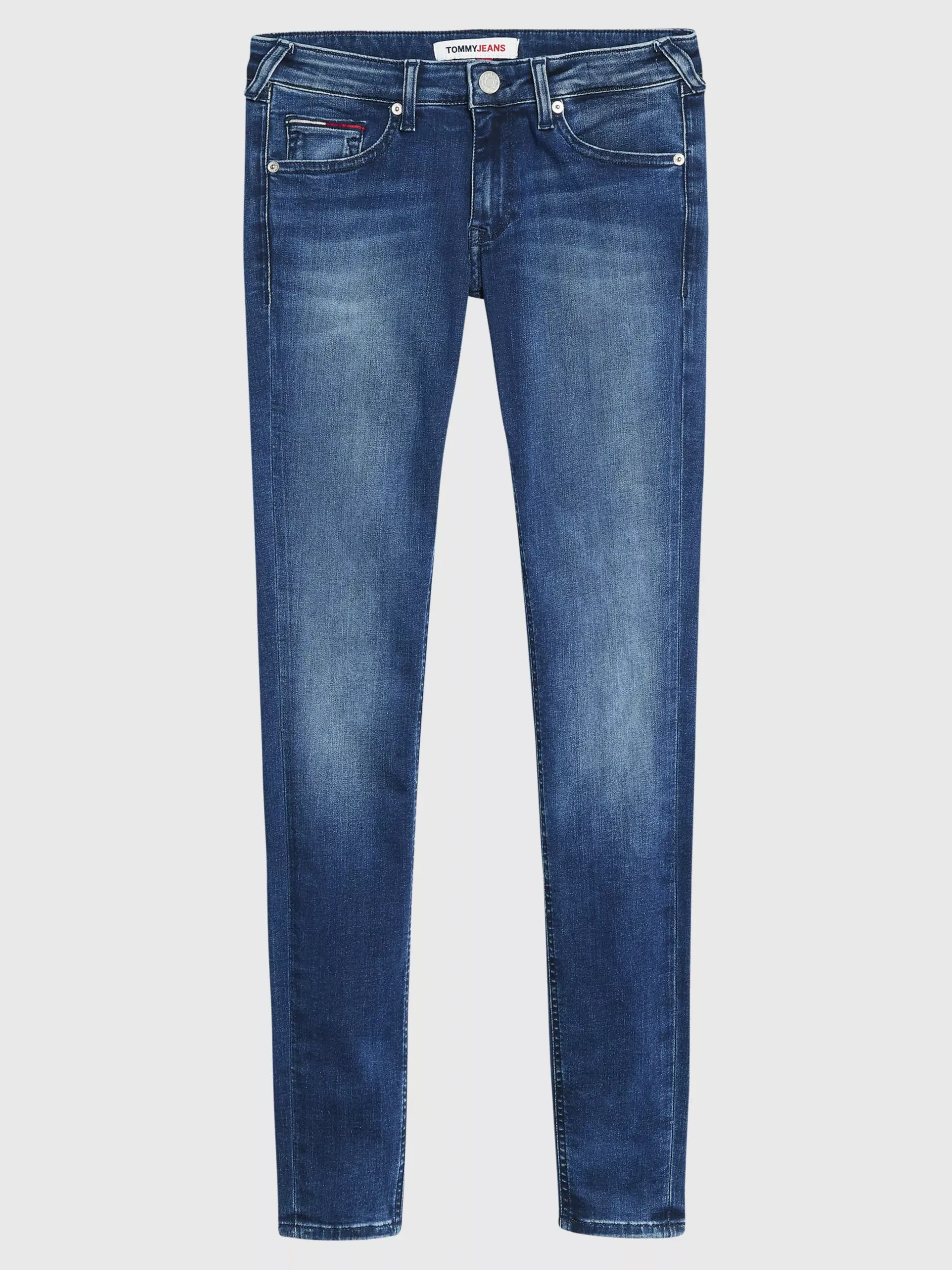 Jeansy*Tommy Hilfiger Obcisłe Jeansy Sophie Z Niskim Stanem NEW NICEVILLE MID BLUE STRETCH