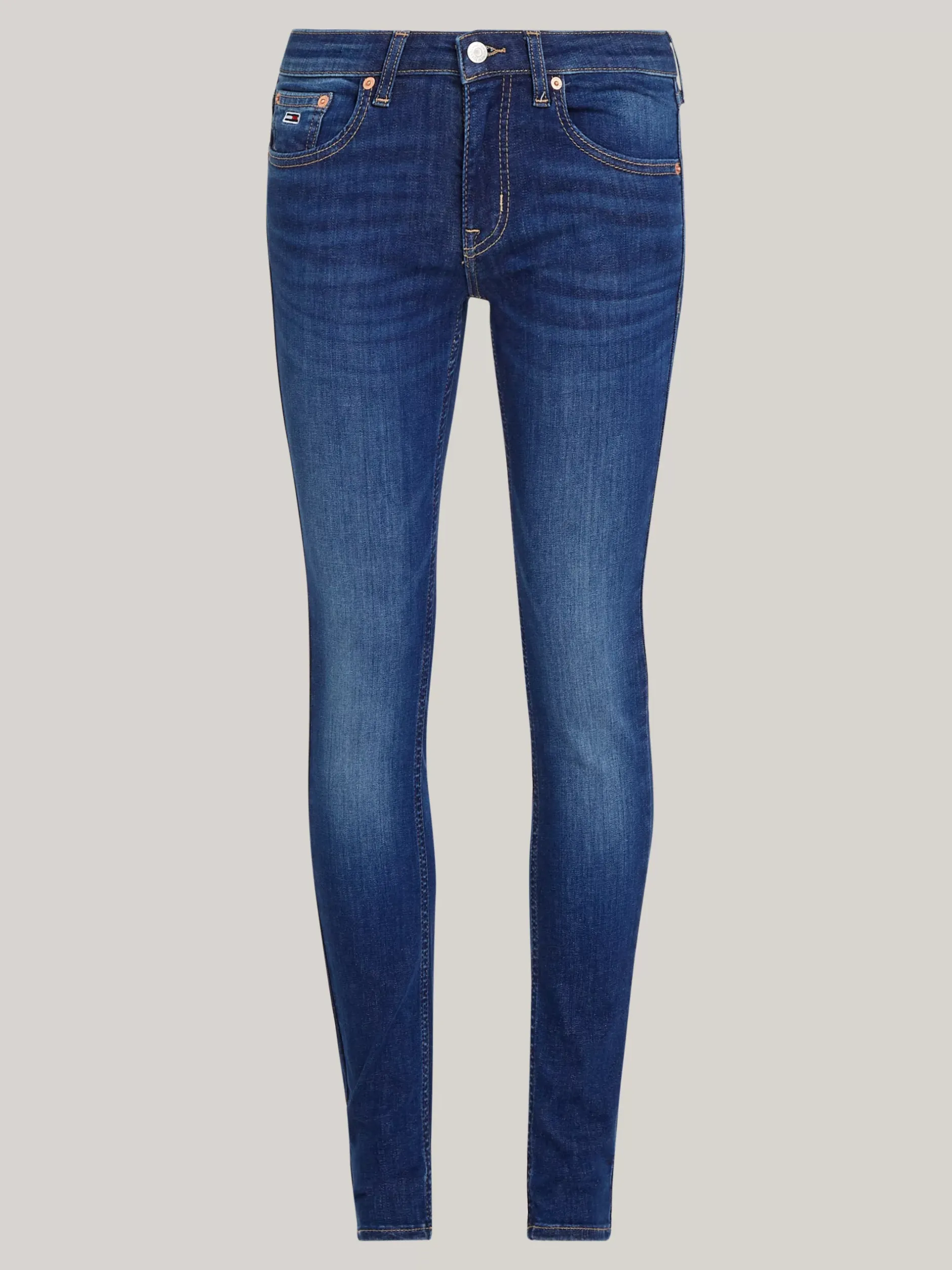 Jeansy*Tommy Hilfiger Obcisłe Jeansy Sophie Z Niskim Stanem DENIM DARK