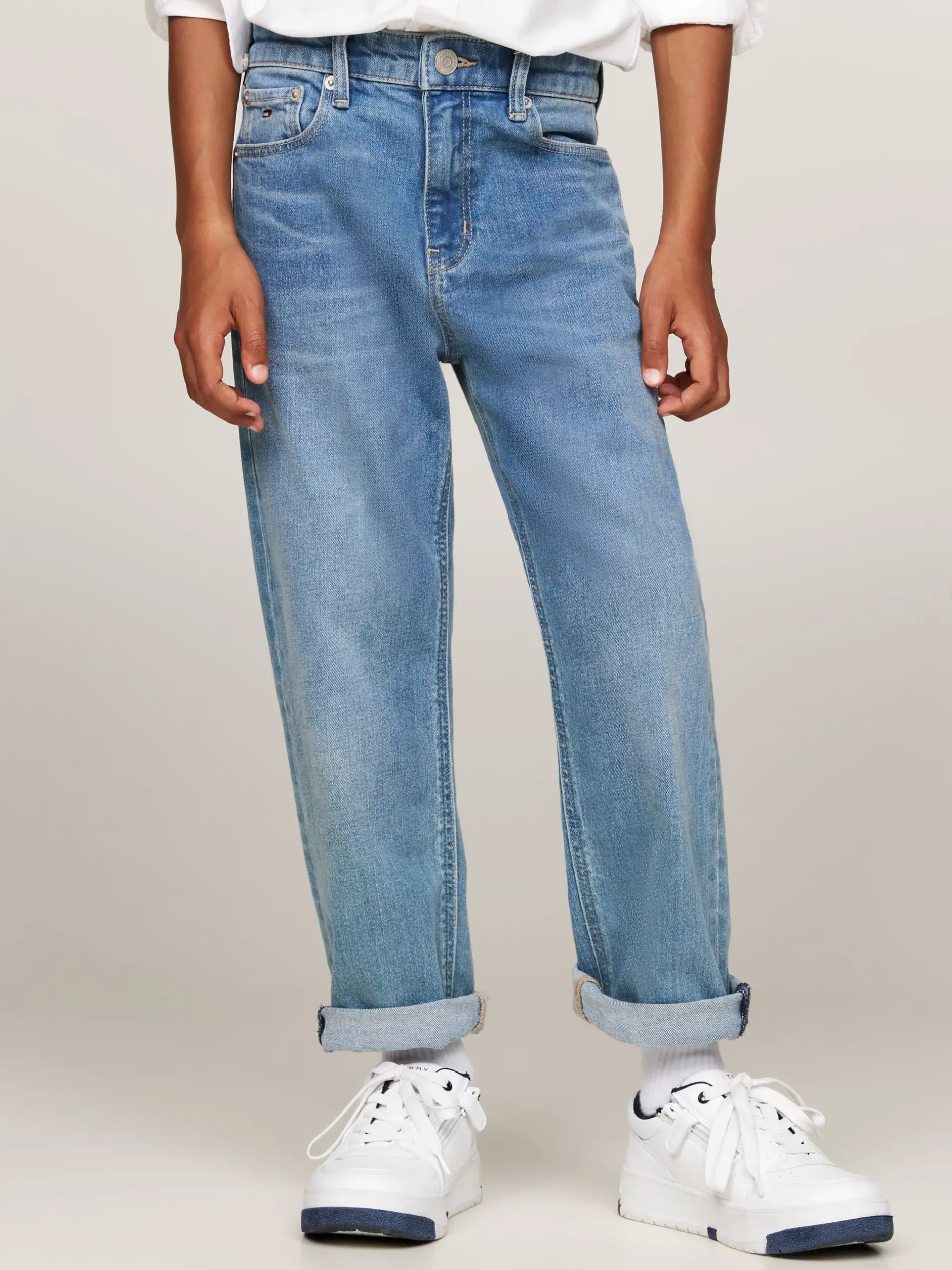 Jeansy*Tommy Hilfiger Obszerne Jeansy Z Efektem Wyblaknięcia LTUSED