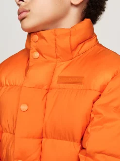Kurtki*Tommy Hilfiger Ocieplana Kurtka O Luźnym Kroju ORANGE THUNDER