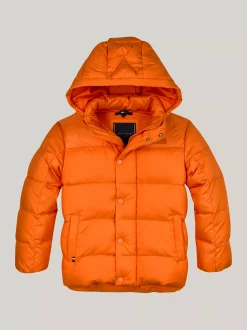 Kurtki*Tommy Hilfiger Ocieplana Kurtka O Luźnym Kroju ORANGE THUNDER