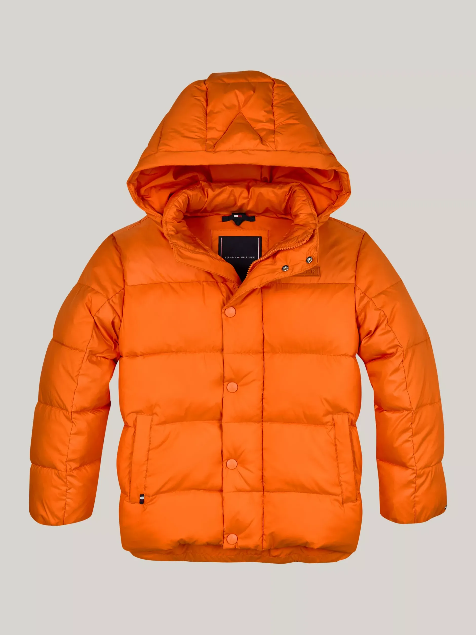Kurtki*Tommy Hilfiger Ocieplana Kurtka O Luźnym Kroju ORANGE THUNDER