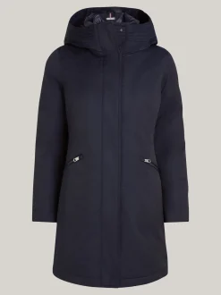 Kurtki & Płaszcze*Tommy Hilfiger Ocieplana Parka Z Kapturem DESERT SKY