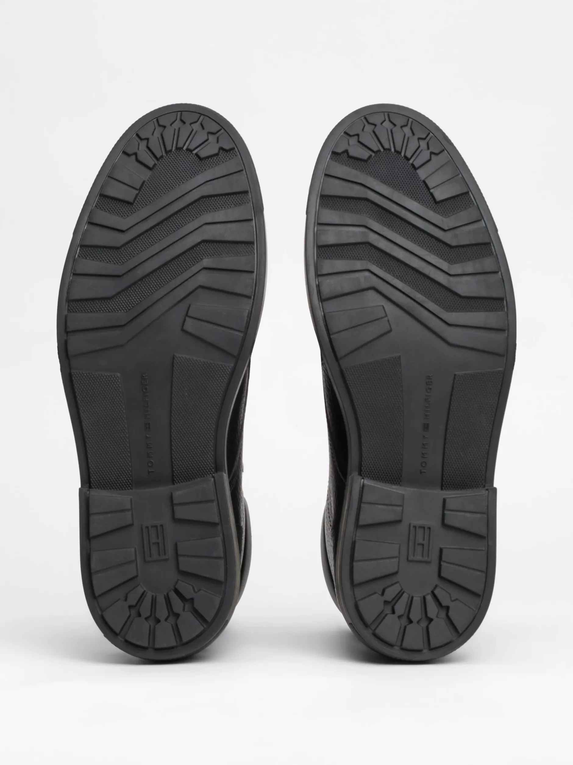 Buty Sznurowane|Buty*Tommy Hilfiger Ocieplane Botki Z Groszkowanej Skóry BLACK