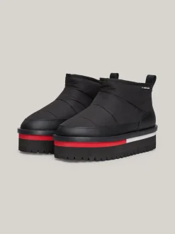 Botki Do Kostki|Botki*Tommy Hilfiger Ocieplane Buty Do Kostki Z Protektorem BLACK
