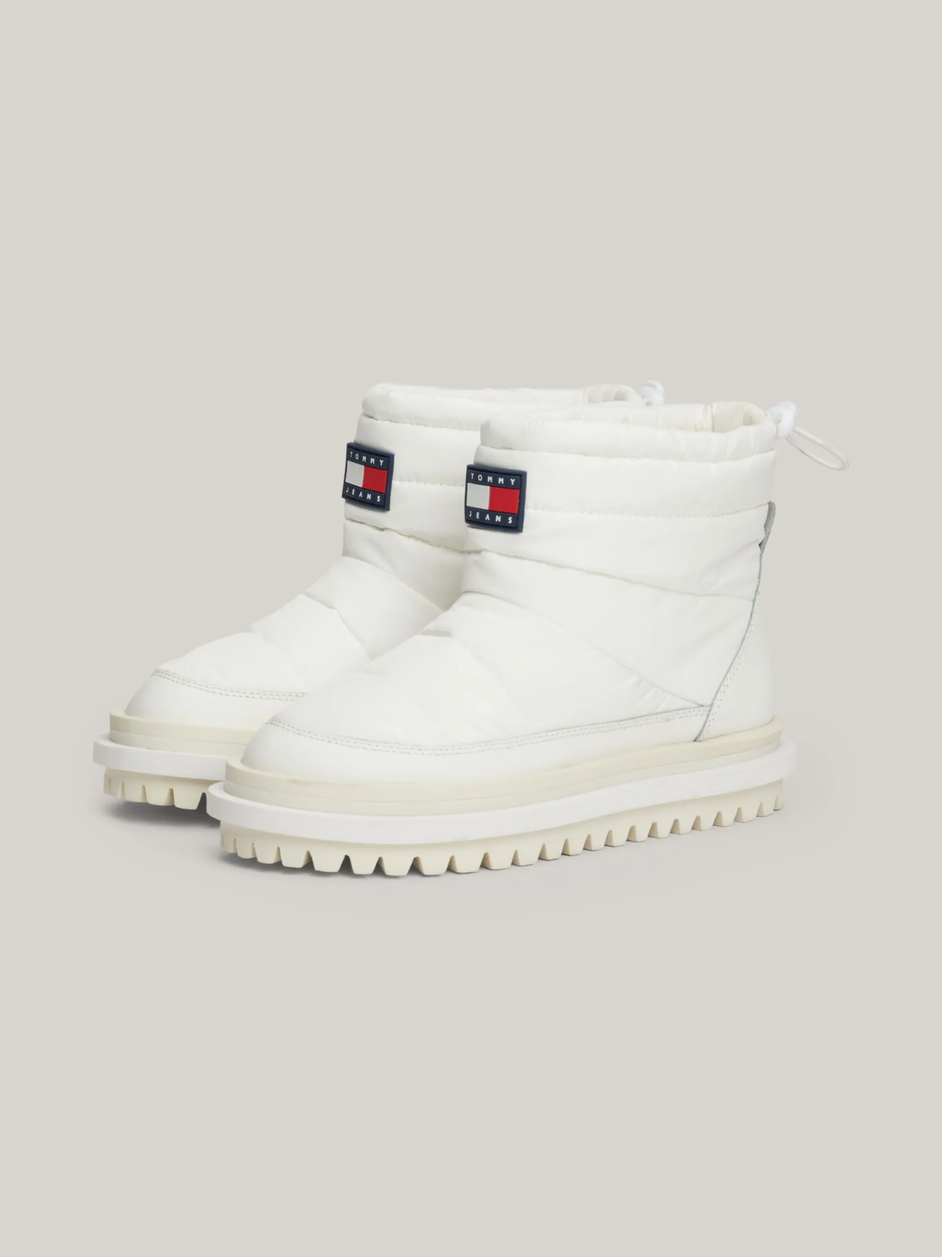 Botki Do Kostki|Botki*Tommy Hilfiger Ocieplane Buty Do Kostki Z Protektorem ECRU