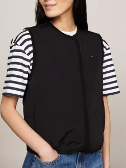 Kurtki & Płaszcze*Tommy Hilfiger Ocieplany Bezrękawnik BLACK