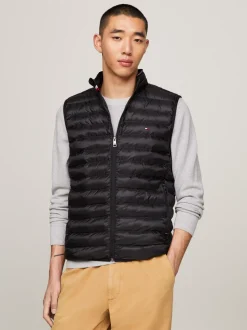 Kurtki & Płaszcze*Tommy Hilfiger Ocieplany Nieprzemakalny Bezrękawnik BLACK