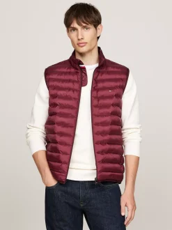 Kurtki & Płaszcze*Tommy Hilfiger Ocieplany Nieprzemakalny Bezrękawnik DEEP ROUGE