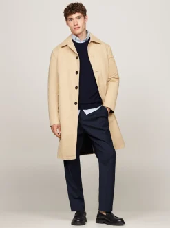 Garnitury I Kostiumy|Kurtki & Płaszcze*Tommy Hilfiger Ocieplany Płaszcz Z Kołnierzem BEIGE
