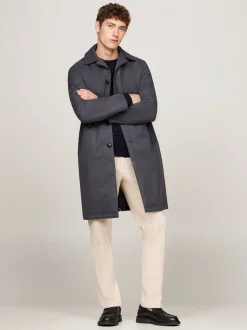 Garnitury I Kostiumy|Kurtki & Płaszcze*Tommy Hilfiger Ocieplany Płaszcz Z Kołnierzem GREY