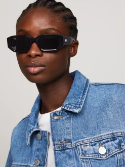 Okulary Przeciwsłoneczne|Okulary Przeciwsłoneczne*Tommy Hilfiger Ośmiokątne Okulary Przeciwsłoneczne BLUE