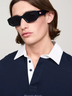 Okulary Przeciwsłoneczne|Okulary Przeciwsłoneczne*Tommy Hilfiger Ośmiokątne Okulary Przeciwsłoneczne BLUE