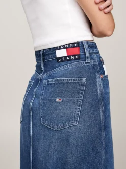 Spódnice*Tommy Hilfiger Ołówkowa Spódnica Claire O Długości Midi DENIM MEDIUM