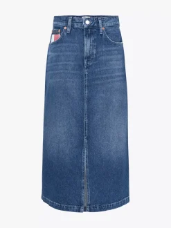 Spódnice*Tommy Hilfiger Ołówkowa Spódnica Claire O Długości Midi DENIM MEDIUM