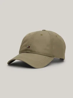 Czapki Z Daszkiem|Czapki I Szaliki*Tommy Hilfiger 6-panelowa Czapka Bejsbolowa Z Flagą Hilfiger UTILITY OLIVE