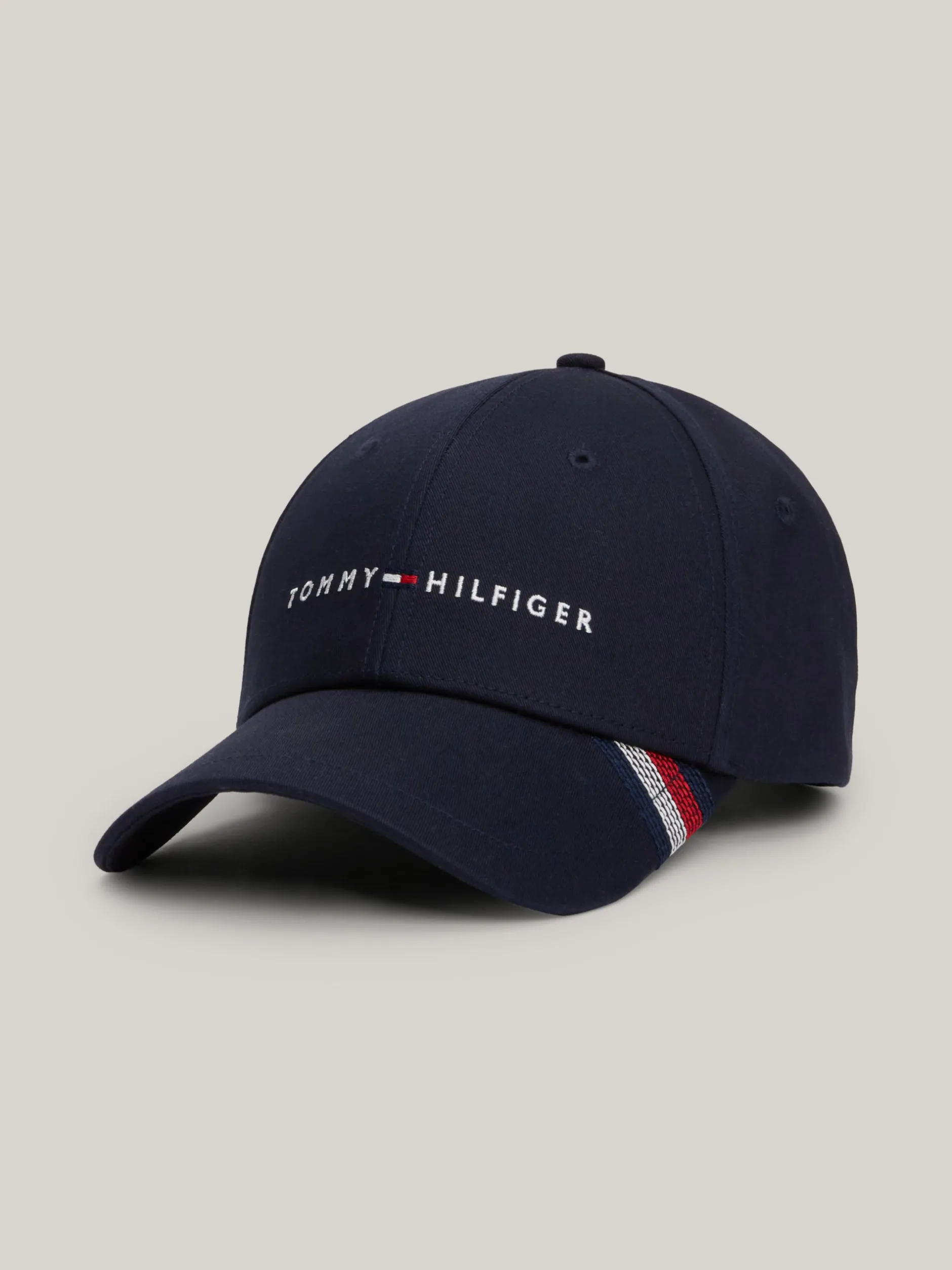 Czapki Z Daszkiem|Czapki I Szaliki*Tommy Hilfiger 6-panelowa Czapka Bejsbolowa Z Logo SPACE BLUE