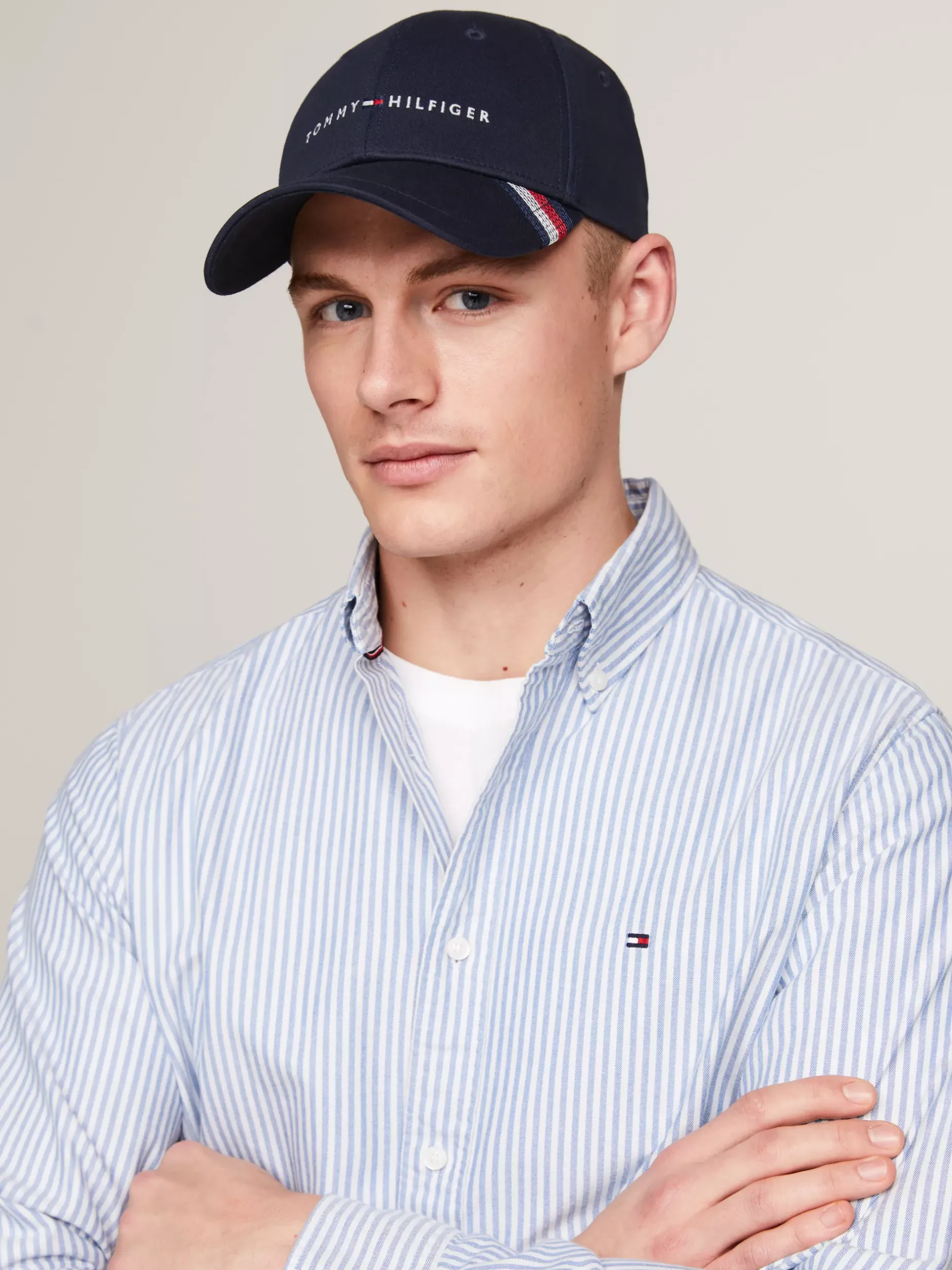 Czapki Z Daszkiem|Czapki I Szaliki*Tommy Hilfiger 6-panelowa Czapka Bejsbolowa Z Logo SPACE BLUE
