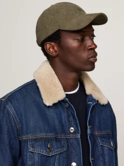 Czapki Z Daszkiem|Czapki I Szaliki*Tommy Hilfiger 6-panelowa Czapka Z Daszkiem I Flagą ARMY GREEN