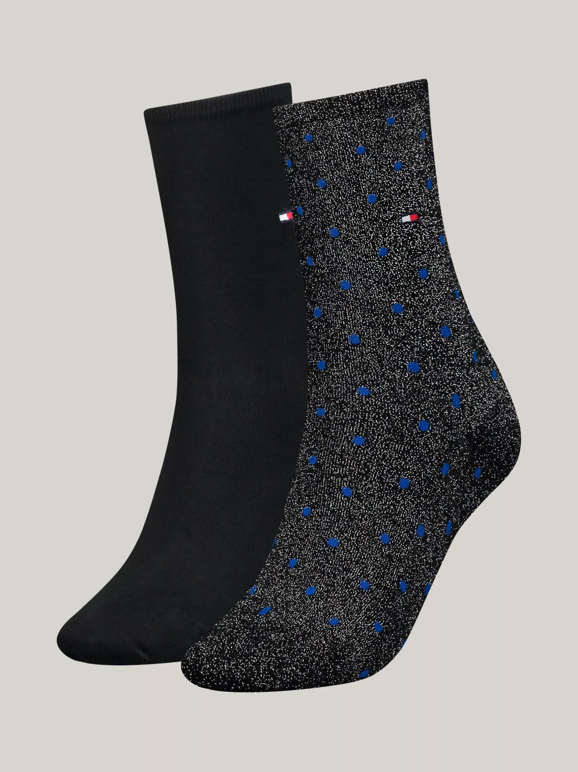Skarpetki & Rajstopy*Tommy Hilfiger Para Metalicznych Skarpet W Groszki BLACK / BLUE