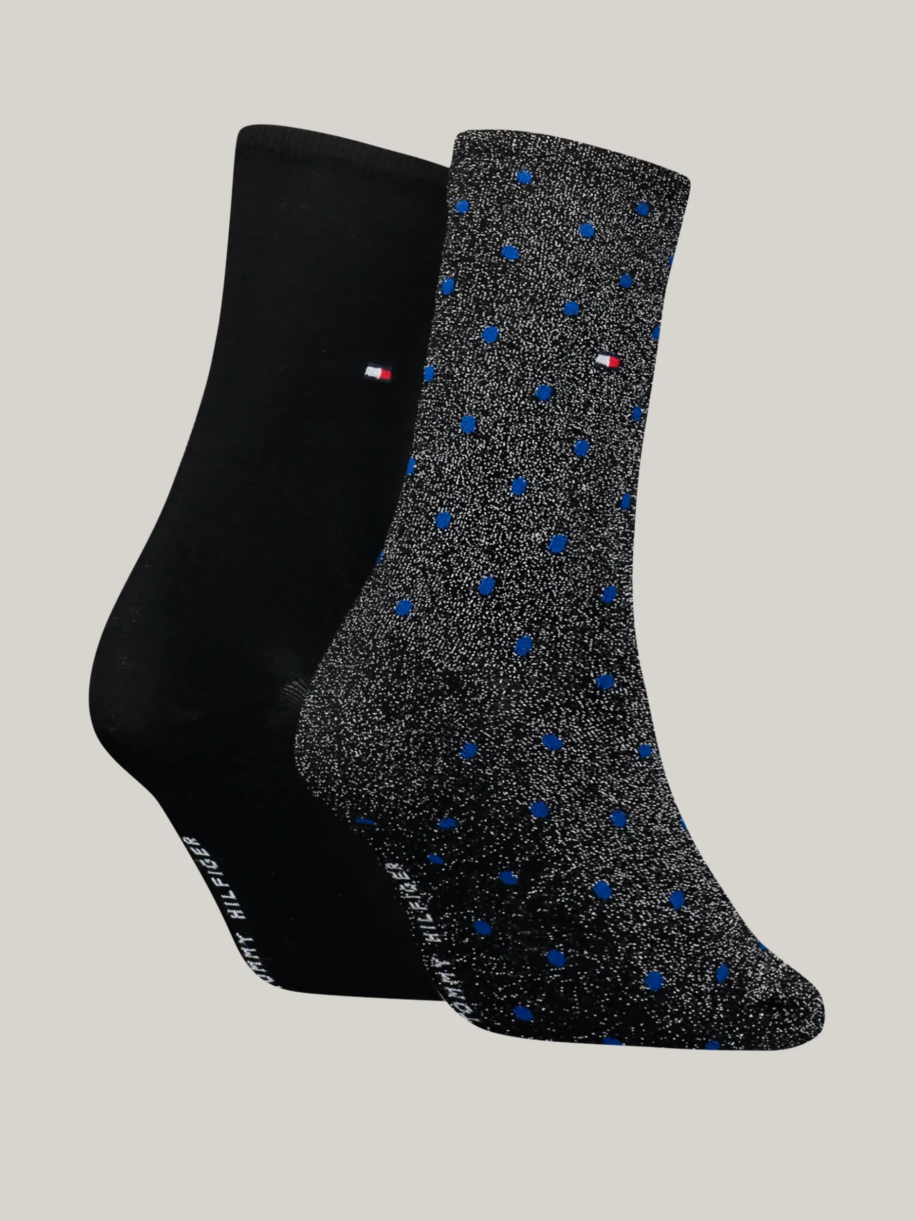 Skarpetki & Rajstopy*Tommy Hilfiger Para Metalicznych Skarpet W Groszki BLACK / BLUE
