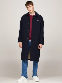 Kurtki & Płaszcze*Tommy Hilfiger Płaszcz O Wydłużonym Fasonie DARK NIGHT NAVY
