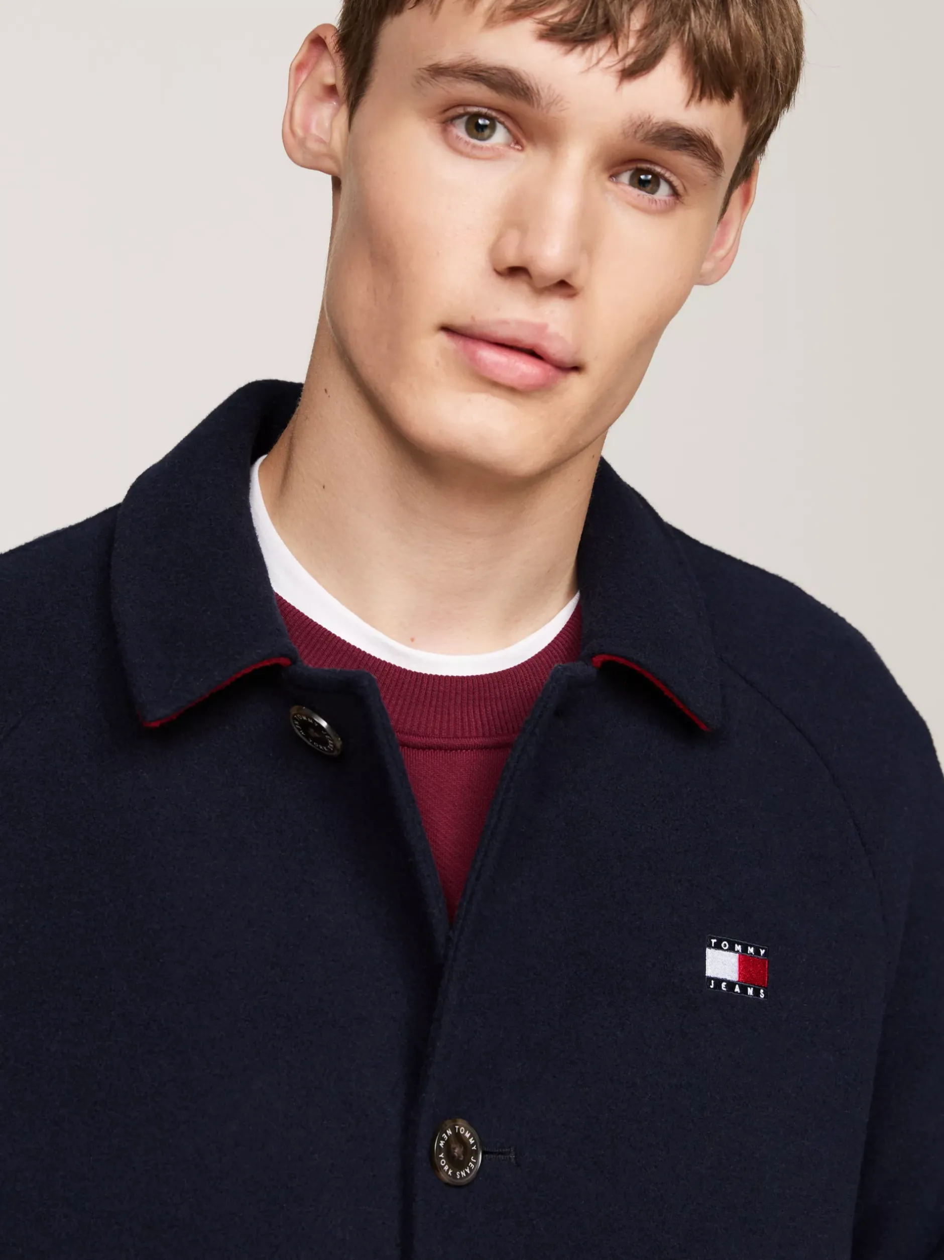Kurtki & Płaszcze*Tommy Hilfiger Płaszcz O Wydłużonym Fasonie DARK NIGHT NAVY