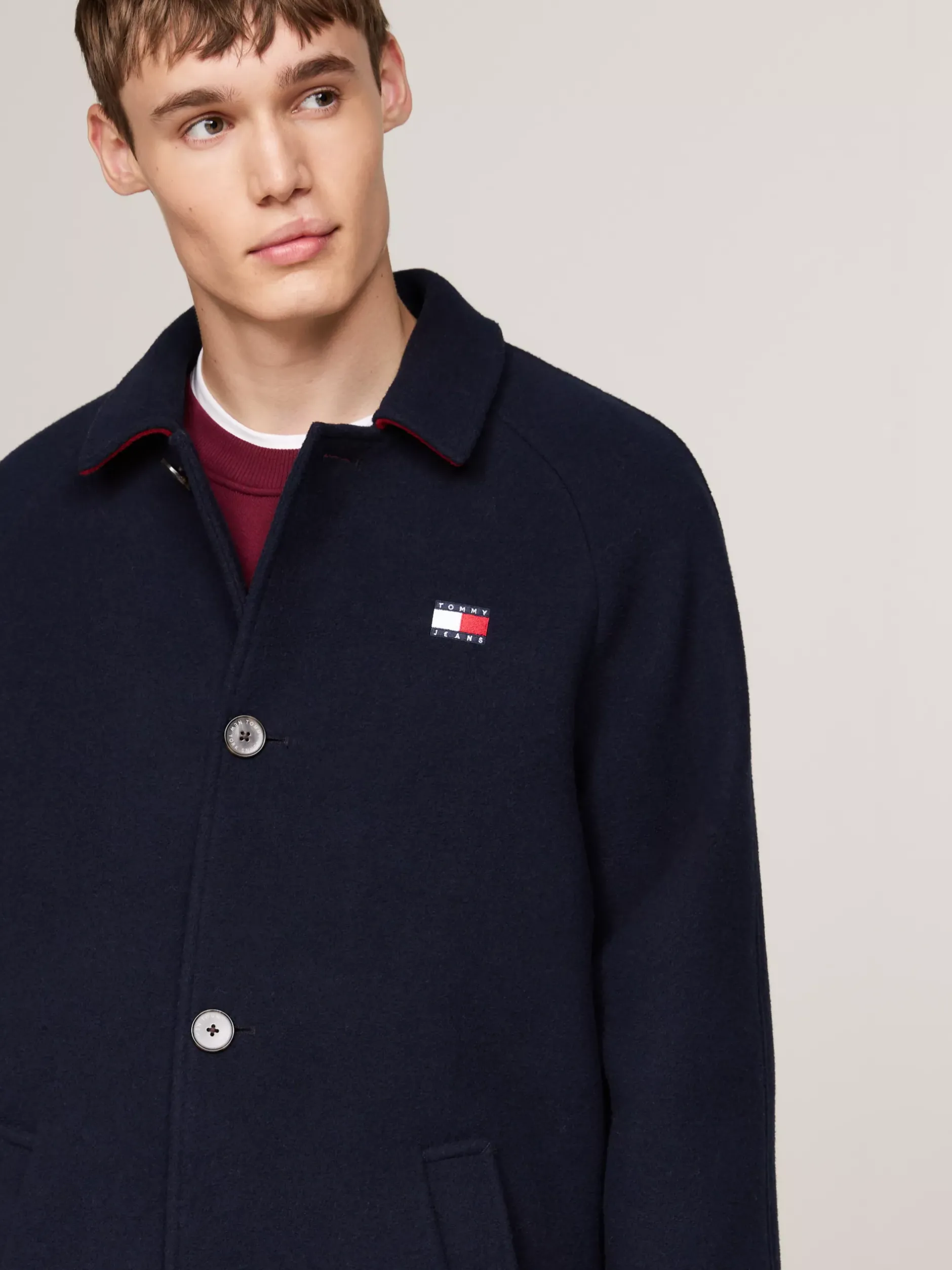 Kurtki & Płaszcze*Tommy Hilfiger Płaszcz O Wydłużonym Fasonie DARK NIGHT NAVY