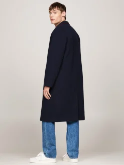 Kurtki & Płaszcze*Tommy Hilfiger Płaszcz O Wydłużonym Fasonie DARK NIGHT NAVY