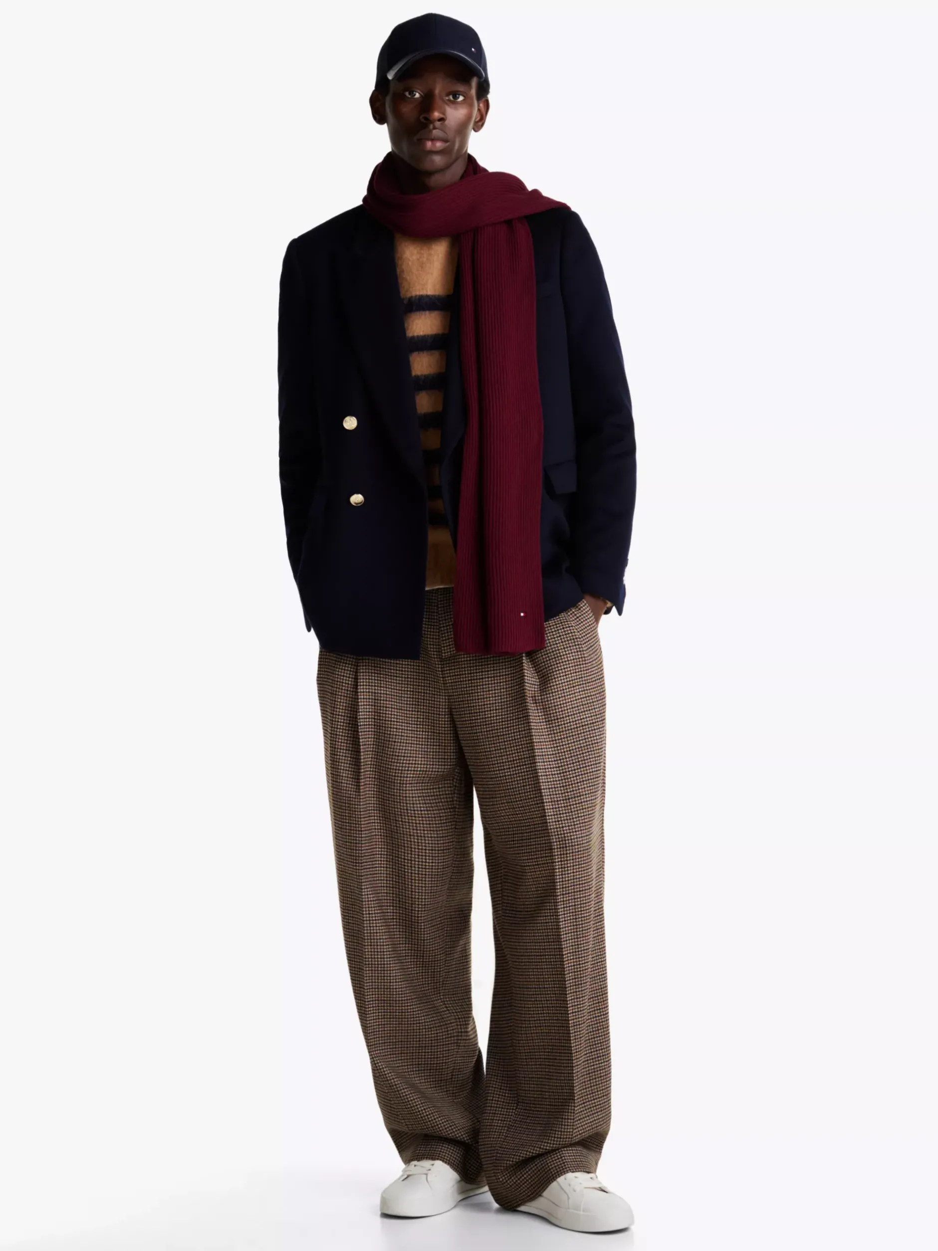 Kurtki & Płaszcze*Tommy Hilfiger Płaszcz Z Mieszanki Kaszmiru BLUE