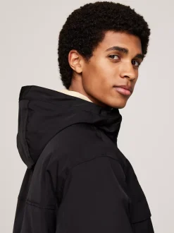 Kurtki & Płaszcze*Tommy Hilfiger Płócienna Kurtka Puchowa BLACK