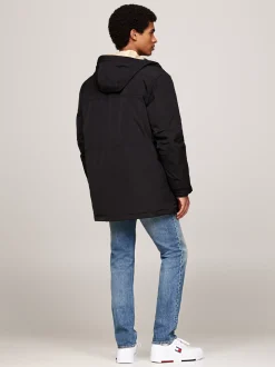 Kurtki & Płaszcze*Tommy Hilfiger Płócienna Kurtka Puchowa BLACK