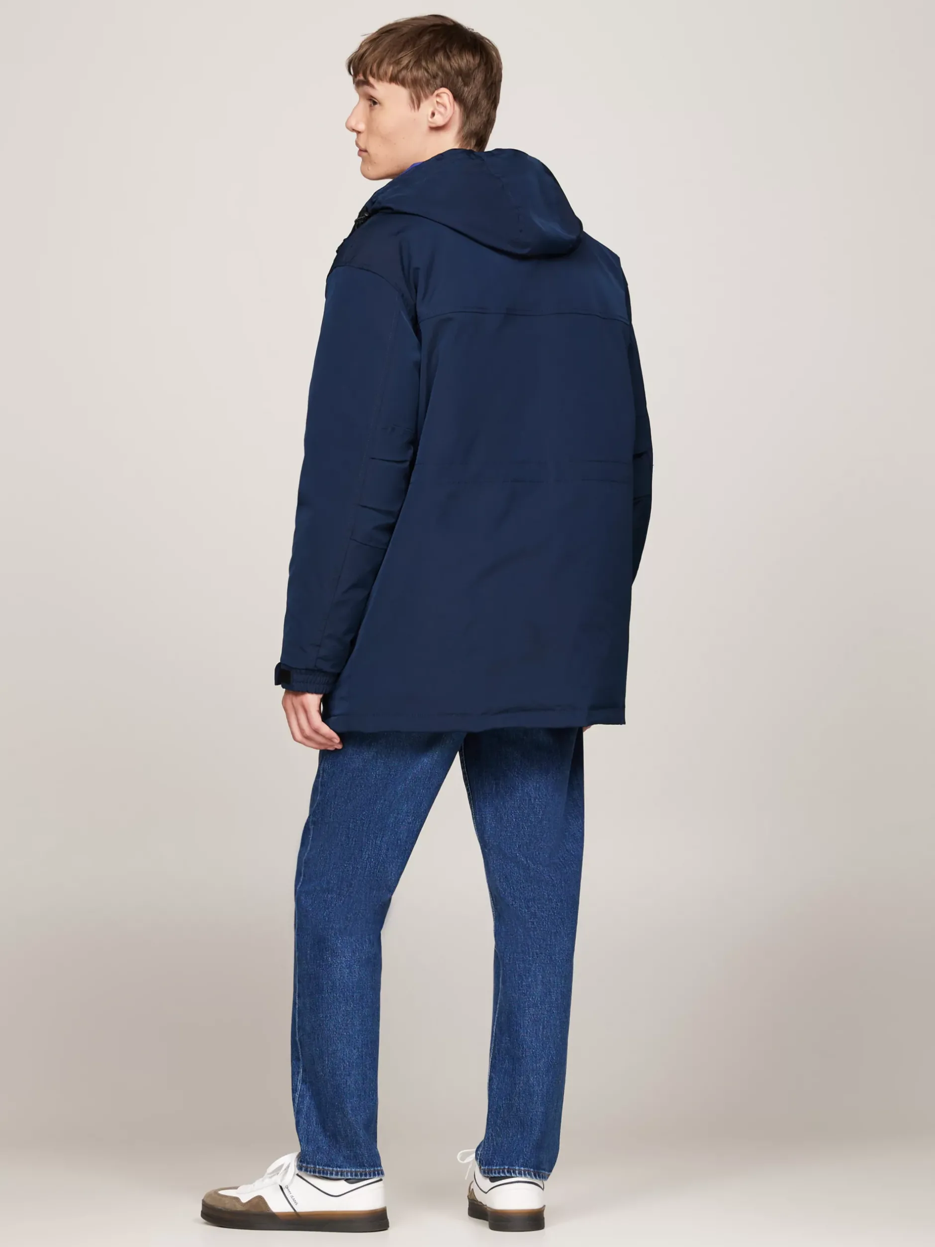 Kurtki & Płaszcze*Tommy Hilfiger Płócienna Kurtka Puchowa DARK NIGHT NAVY