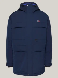 Kurtki & Płaszcze*Tommy Hilfiger Płócienna Kurtka Puchowa DARK NIGHT NAVY