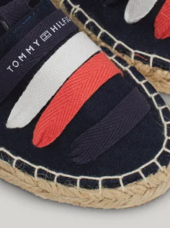 Obuwie I Akcesoria*Tommy Hilfiger Płócienne Espadryle Z Paskami BLUE