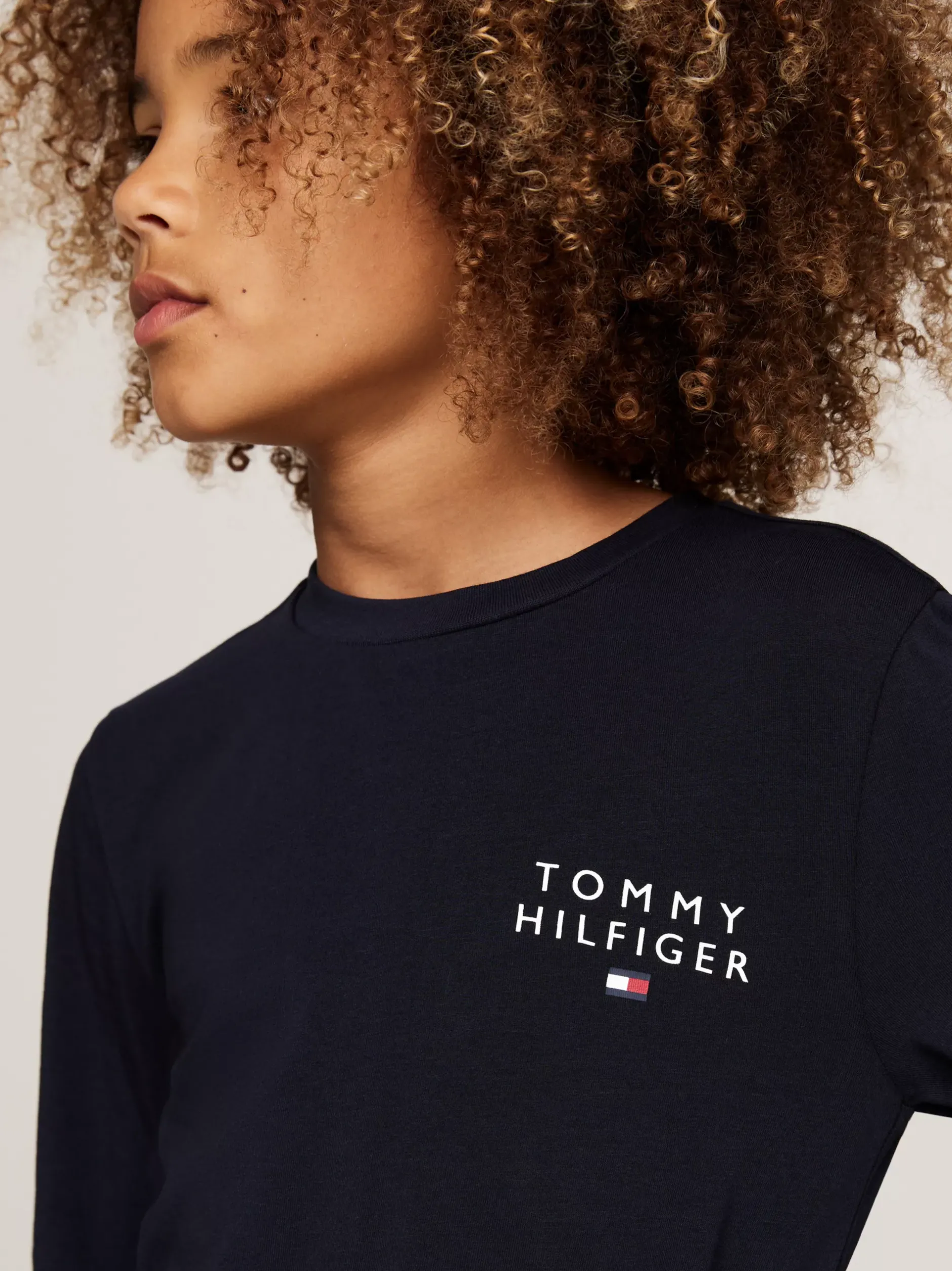 Underwear & Socks*Tommy Hilfiger Piżama TH Signature Z Logo DESERT SKY/ BLANKET STRIPE CHECK