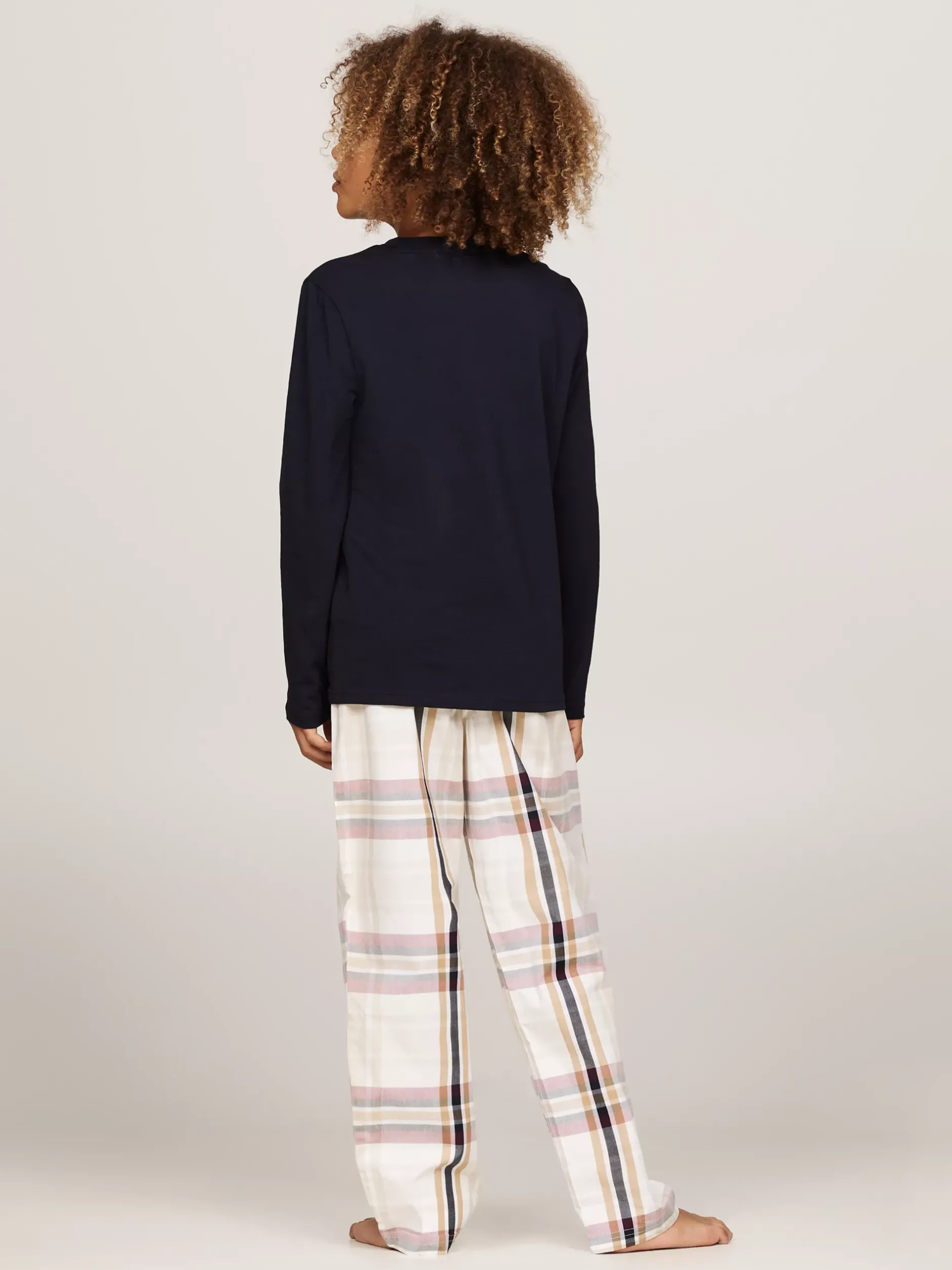 Underwear & Socks*Tommy Hilfiger Piżama TH Signature Z Logo DESERT SKY/ BLANKET STRIPE CHECK
