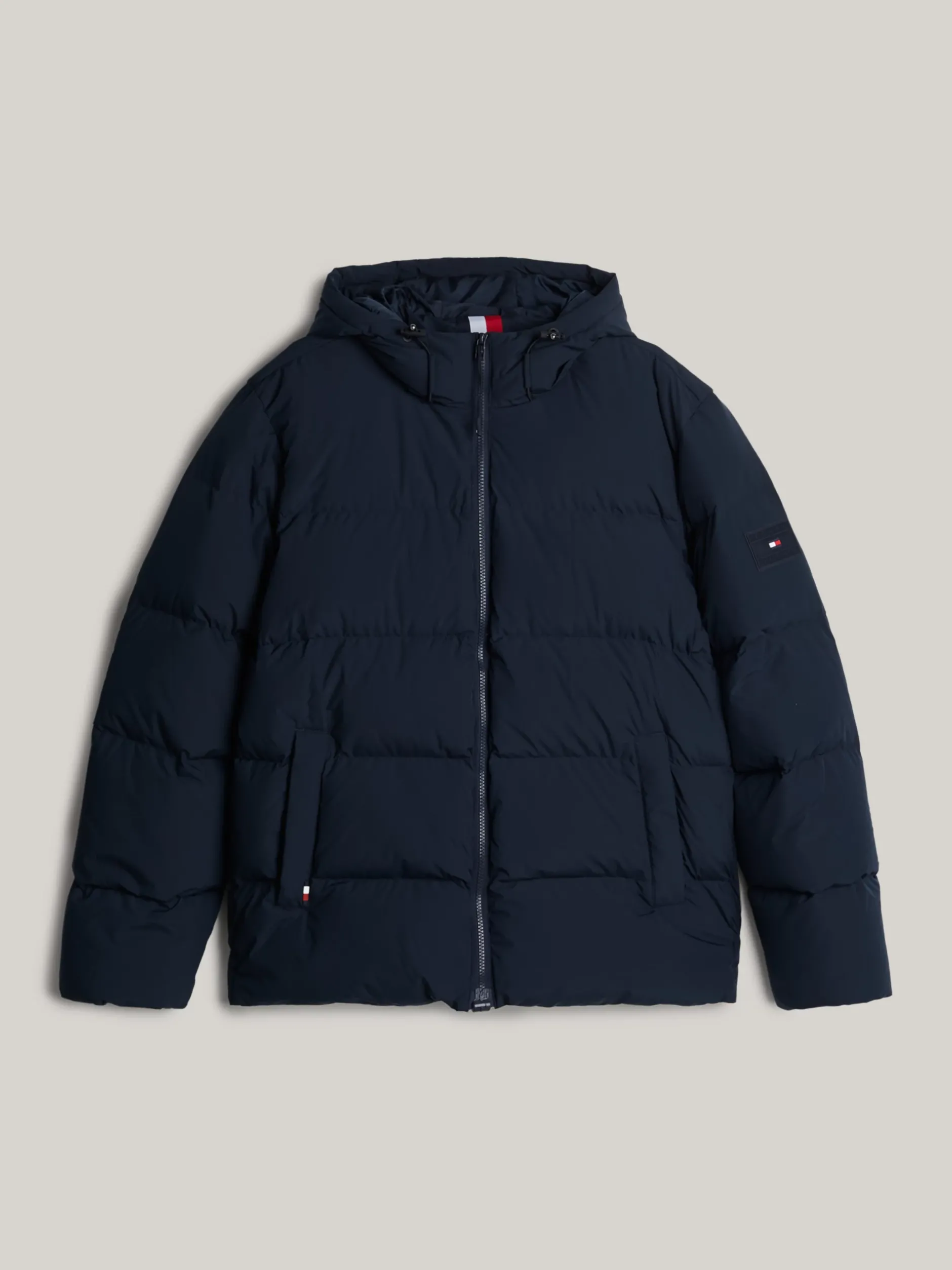 Kurtki & Płaszcze*Tommy Hilfiger Pikowana Kurtka Puchowa Adaptive Z Kapturem DESERT SKY