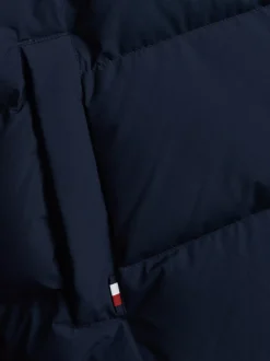 Kurtki & Płaszcze*Tommy Hilfiger Pikowana Kurtka Puchowa Adaptive Z Kapturem DESERT SKY