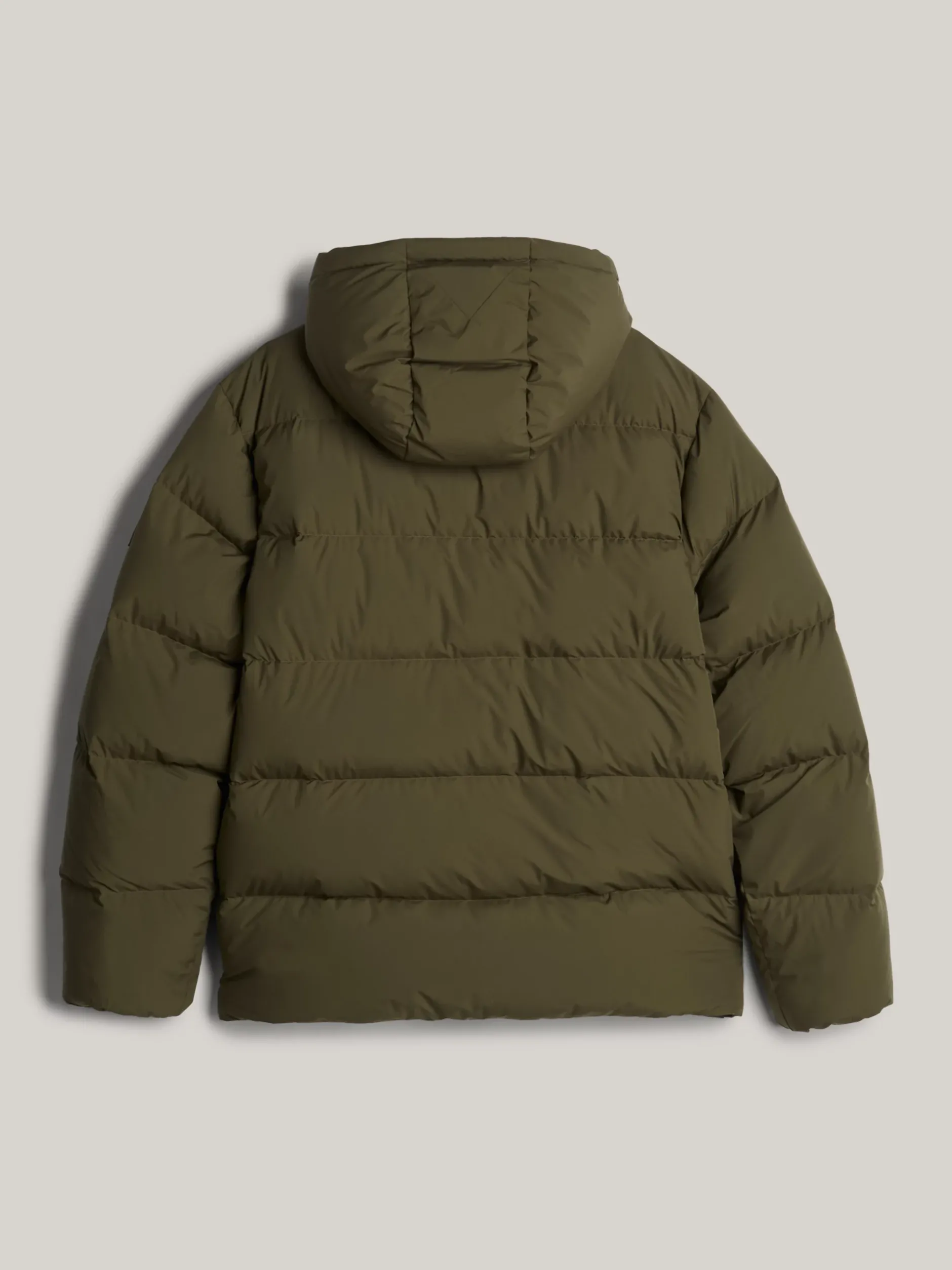 Kurtki & Płaszcze*Tommy Hilfiger Pikowana Kurtka Puchowa Adaptive Z Kapturem ARMY GREEN