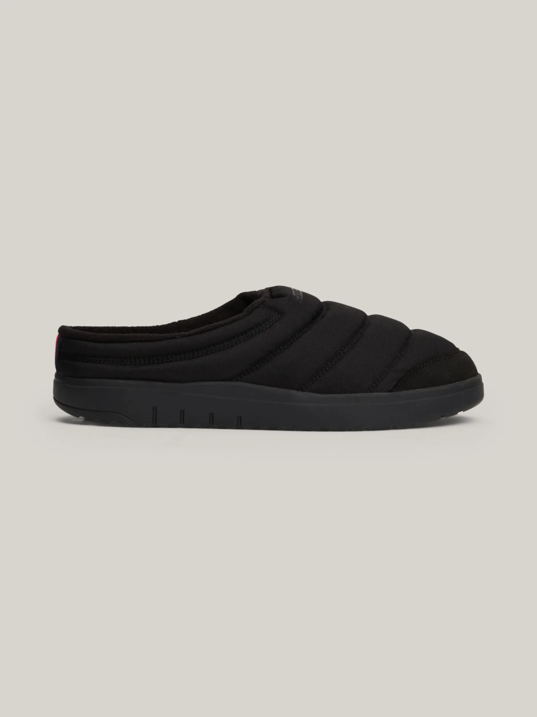 Buty Casual*Tommy Hilfiger Pikowane Kapcie Z Logo BLACK