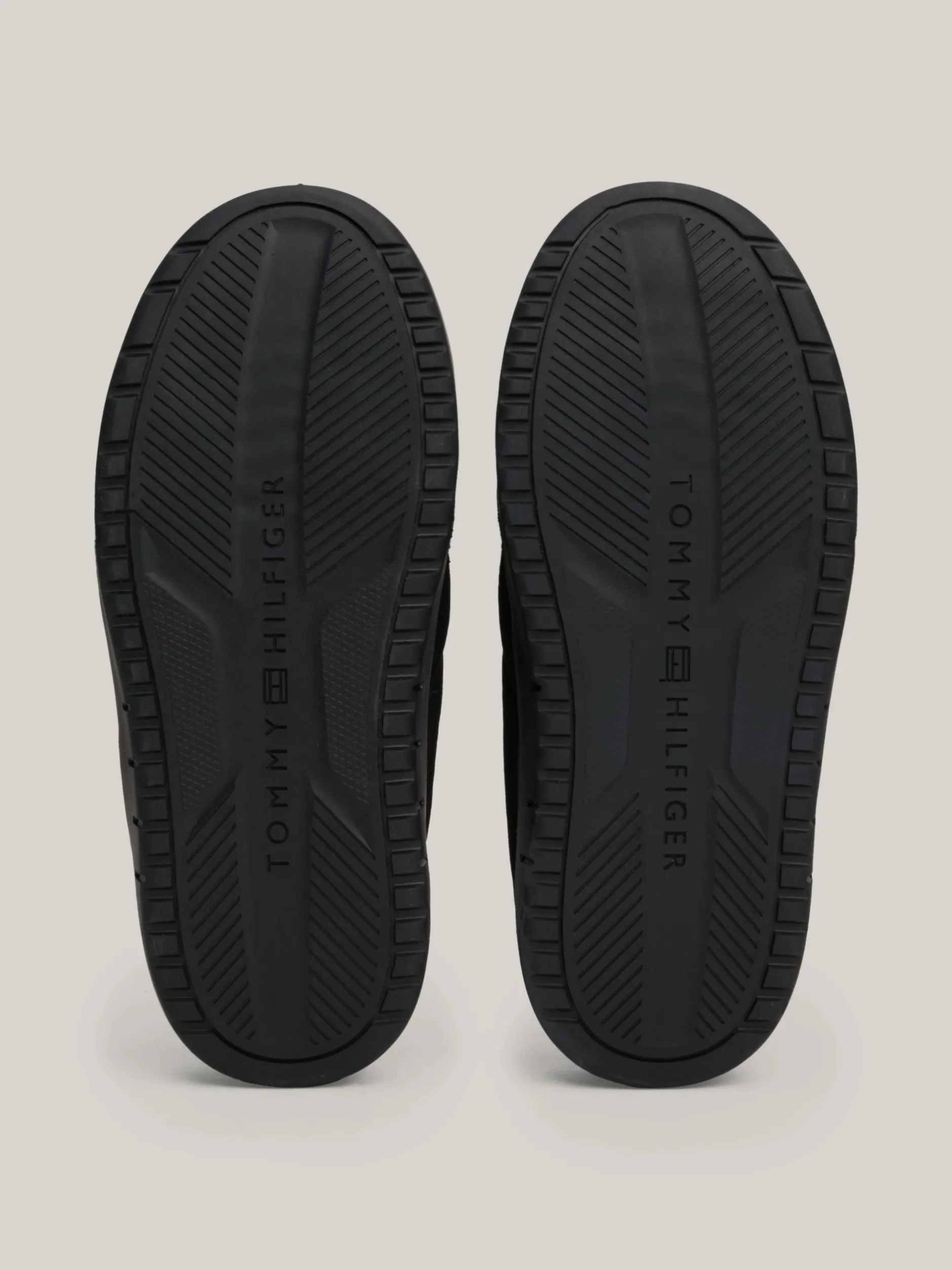Buty Casual*Tommy Hilfiger Pikowane Kapcie Z Logo BLACK