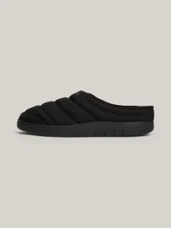 Buty Casual*Tommy Hilfiger Pikowane Kapcie Z Logo BLACK