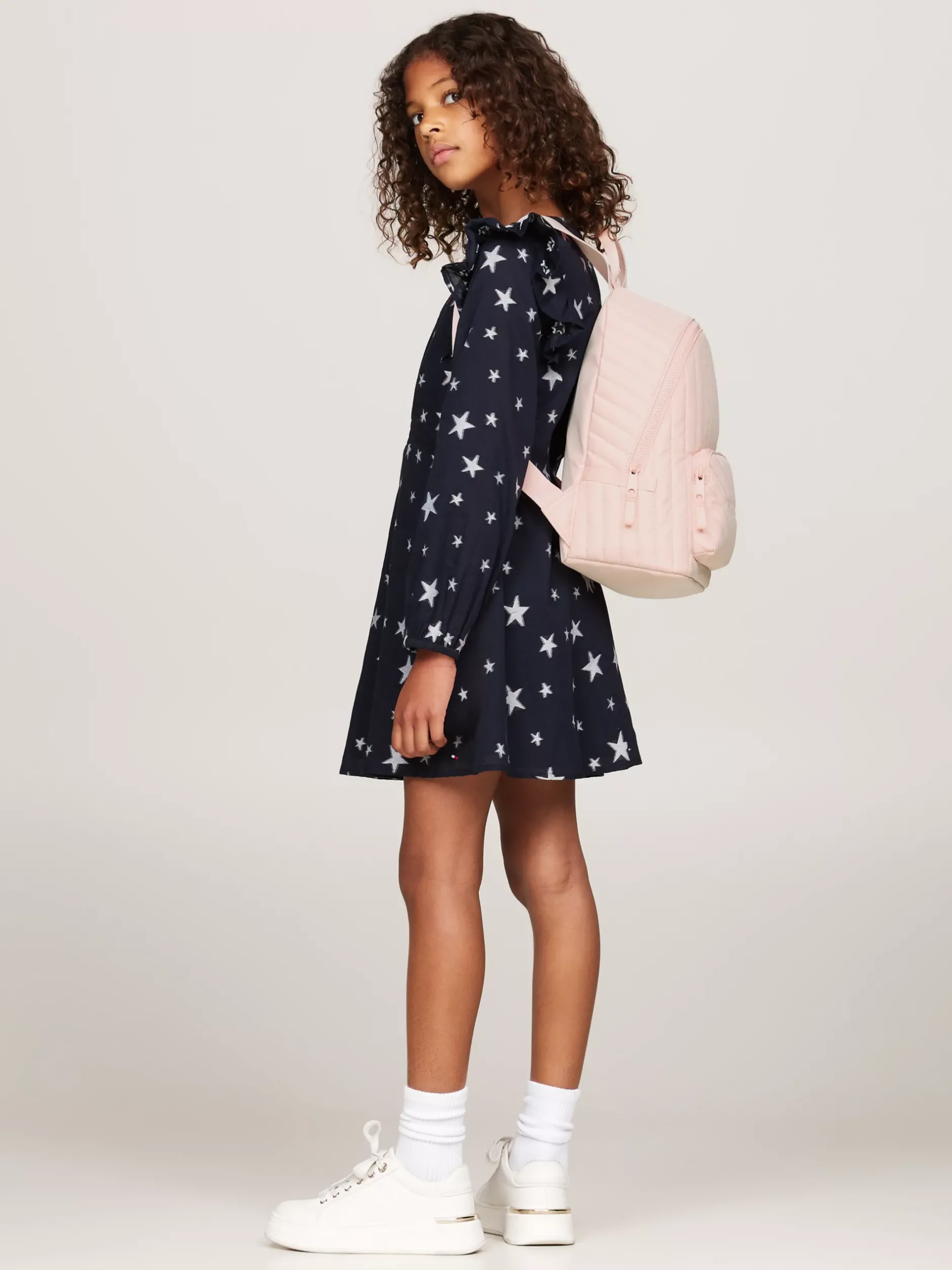 Obuwie I Akcesoria*Tommy Hilfiger Pikowany Plecak Dziecięcy Hilfiger Monotype SOFT PINK