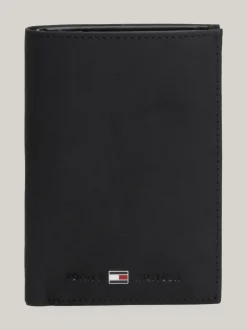 Portfele & Breloczki Do Kluczy*Tommy Hilfiger Pionowy Składany Portfel BLACK