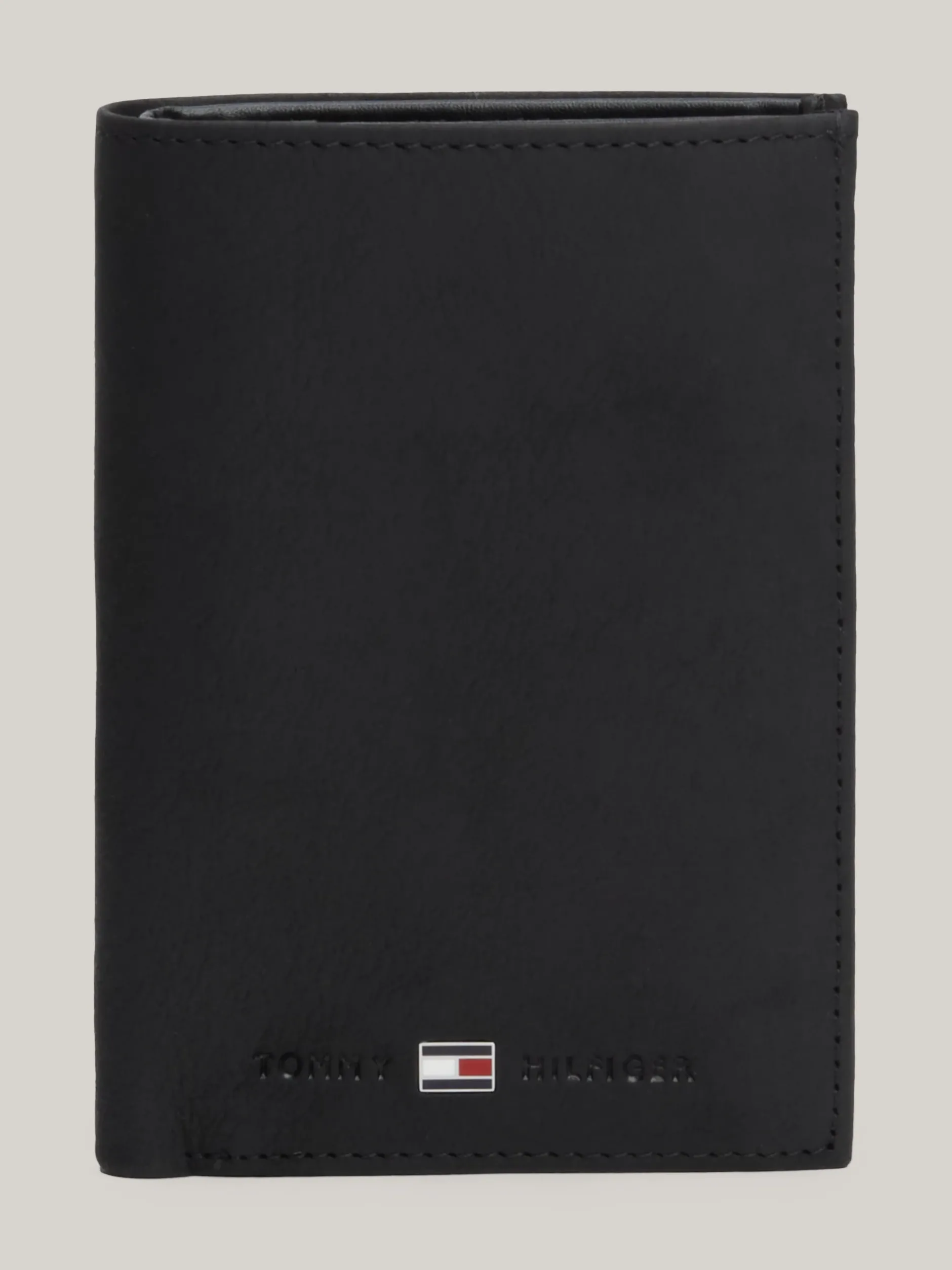 Portfele & Breloczki Do Kluczy*Tommy Hilfiger Pionowy Składany Portfel BLACK